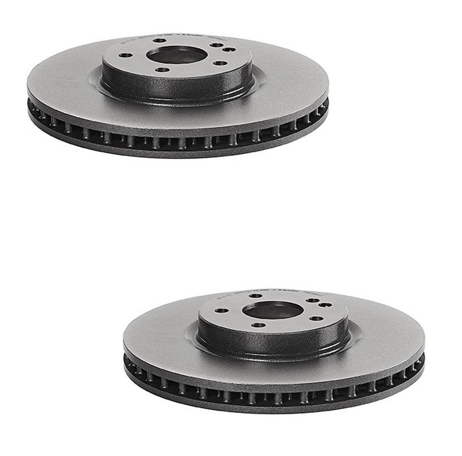 Mercedes Brakes Kit - Pads & Rotors Front and Rear (330mm/300mm) (Low-Met) - Brembo 4196714KIT